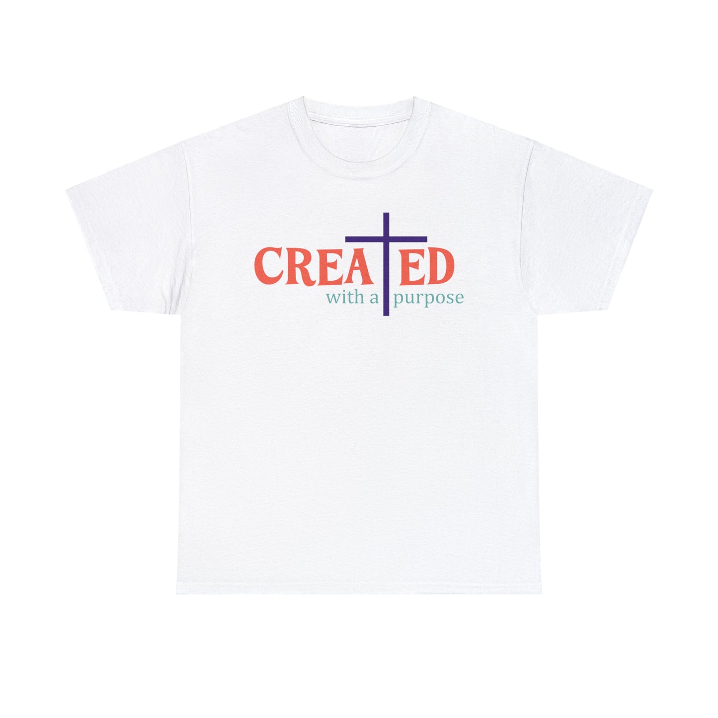 Created With A Purpose Shirt, Christian Shirt, Religious Shirt, Faith Tee (Faith-3)