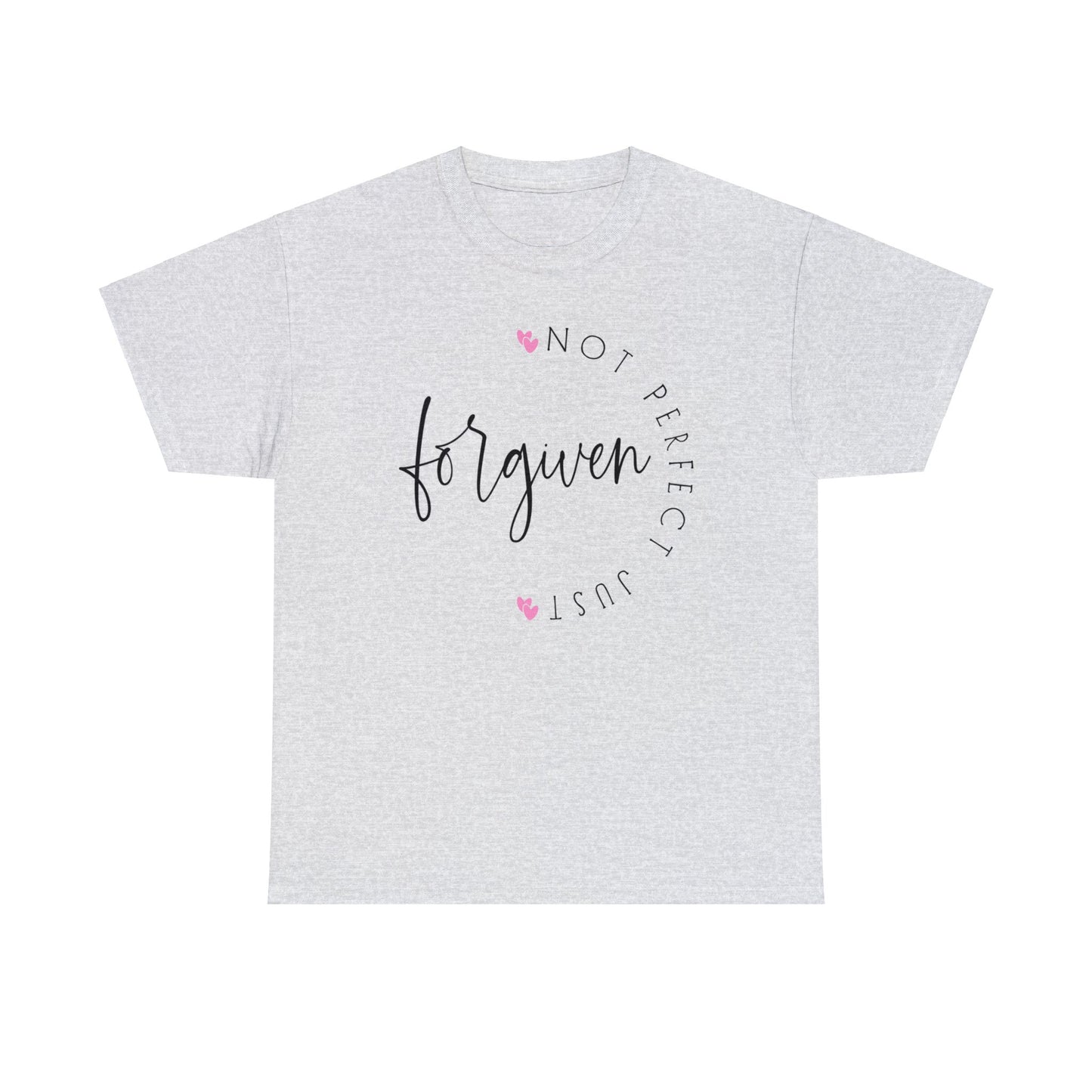 Not Perfect Just Forgiven Shirt, Christian Shirt, Religious Shirt, Faith Tee (Faith-28)