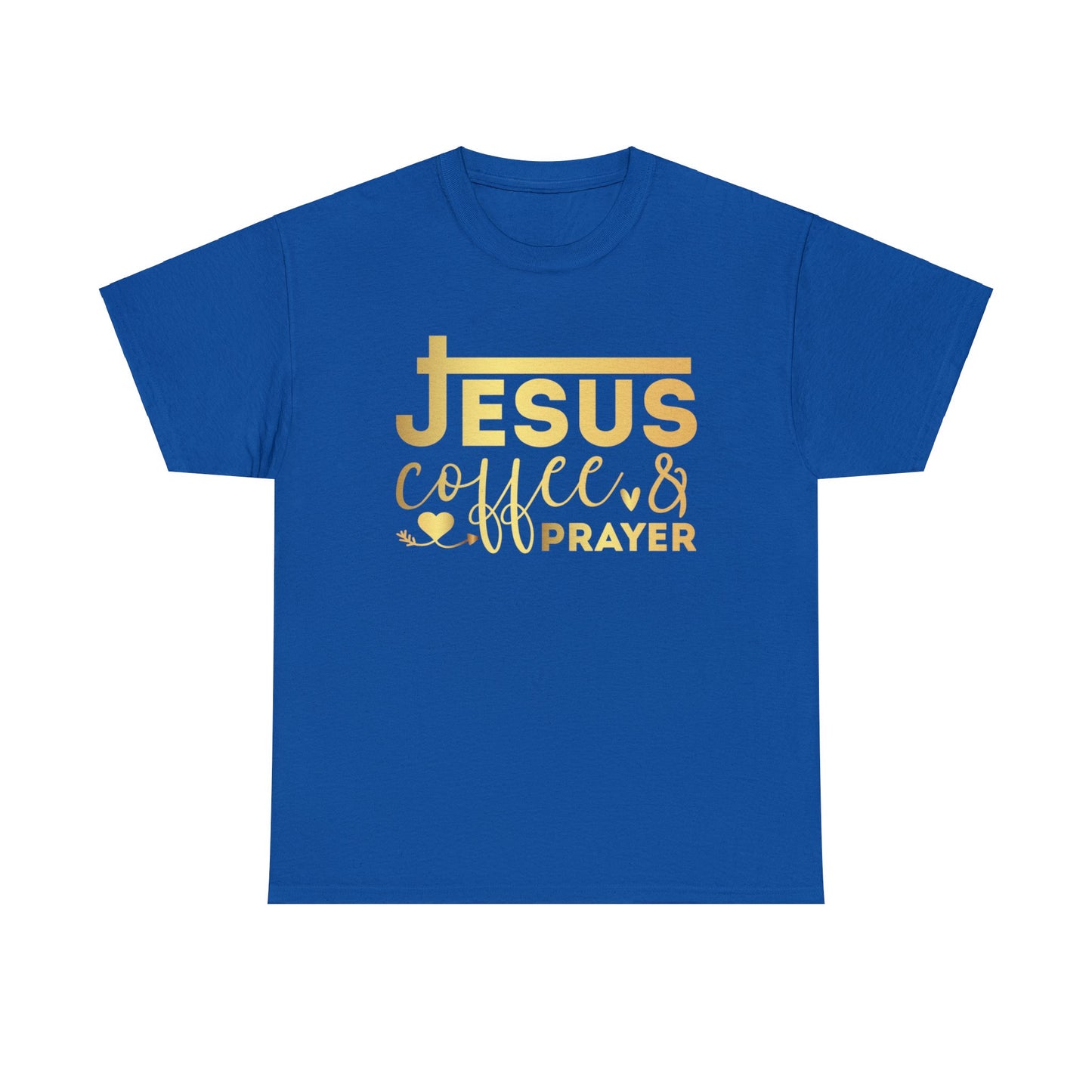 Jesus Coffee and Prayer Shirt, Christian Shirt, Religious Shirt, Faith Tee (Faith-50)
