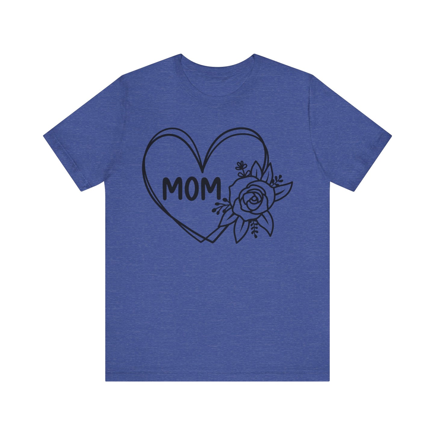 Mom Heart Floral Shirt, Mother's Day Gift, Mom Tee, Mama Tshirt (Mom-01)