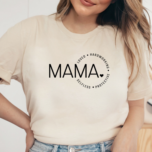 Mama Loved Shirt, Mother's Day Gift, Mom Tee, Mama Tshirt (Mom-55)