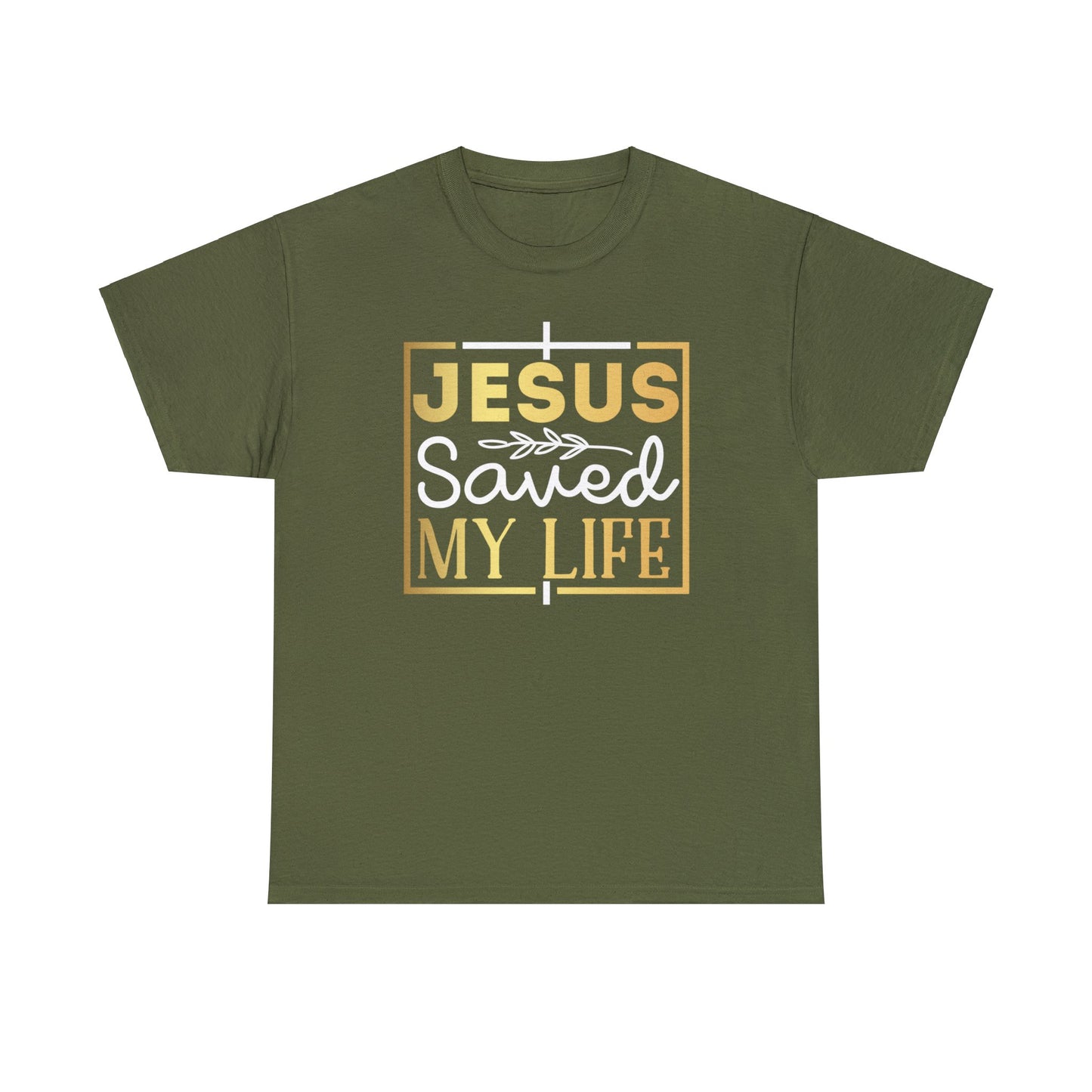 Jesus Saved My Life Shirt, Christian Shirt, Religious Shirt, Faith Tee (Faith-48)