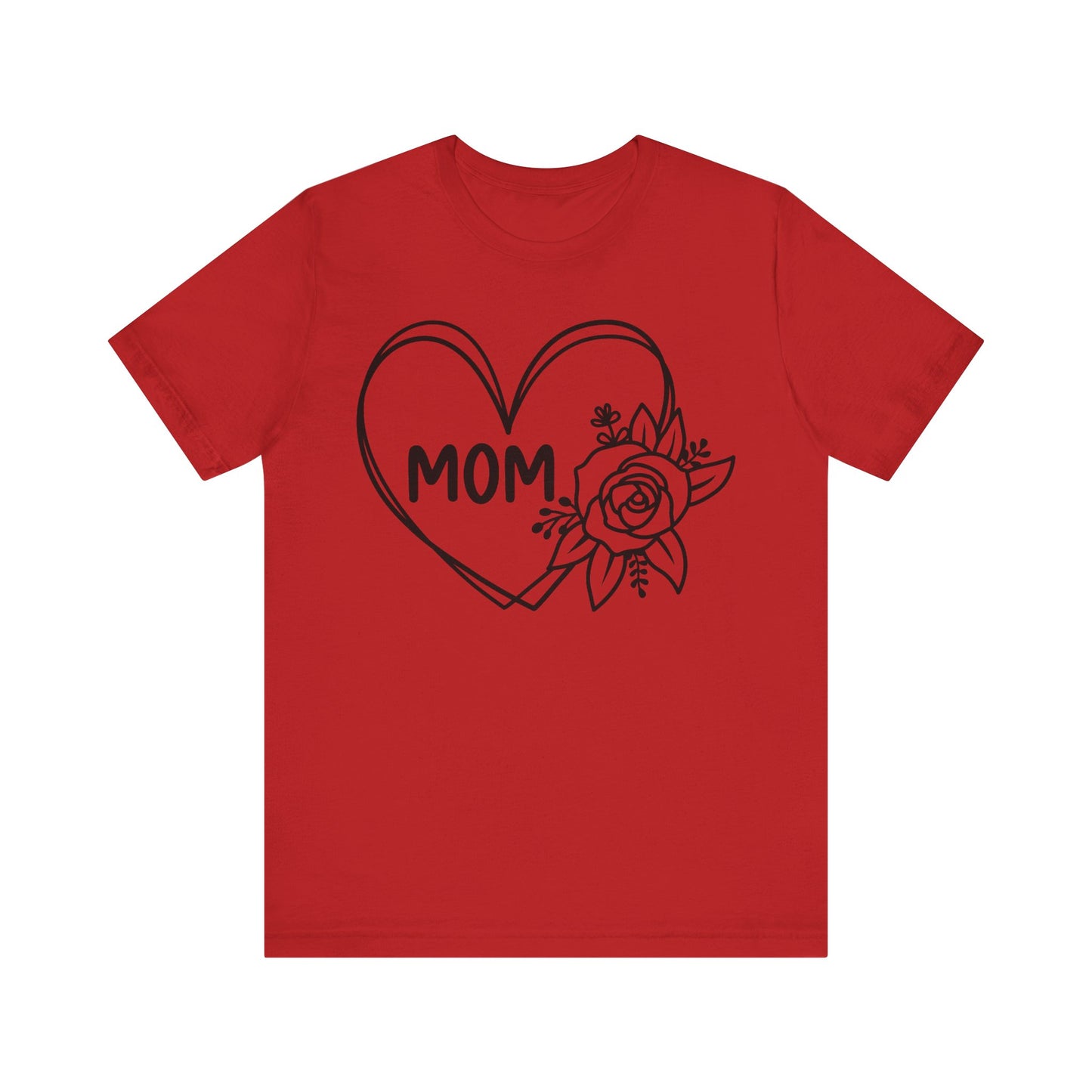 Mom Heart Floral Shirt, Mother's Day Gift, Mom Tee, Mama Tshirt (Mom-01)