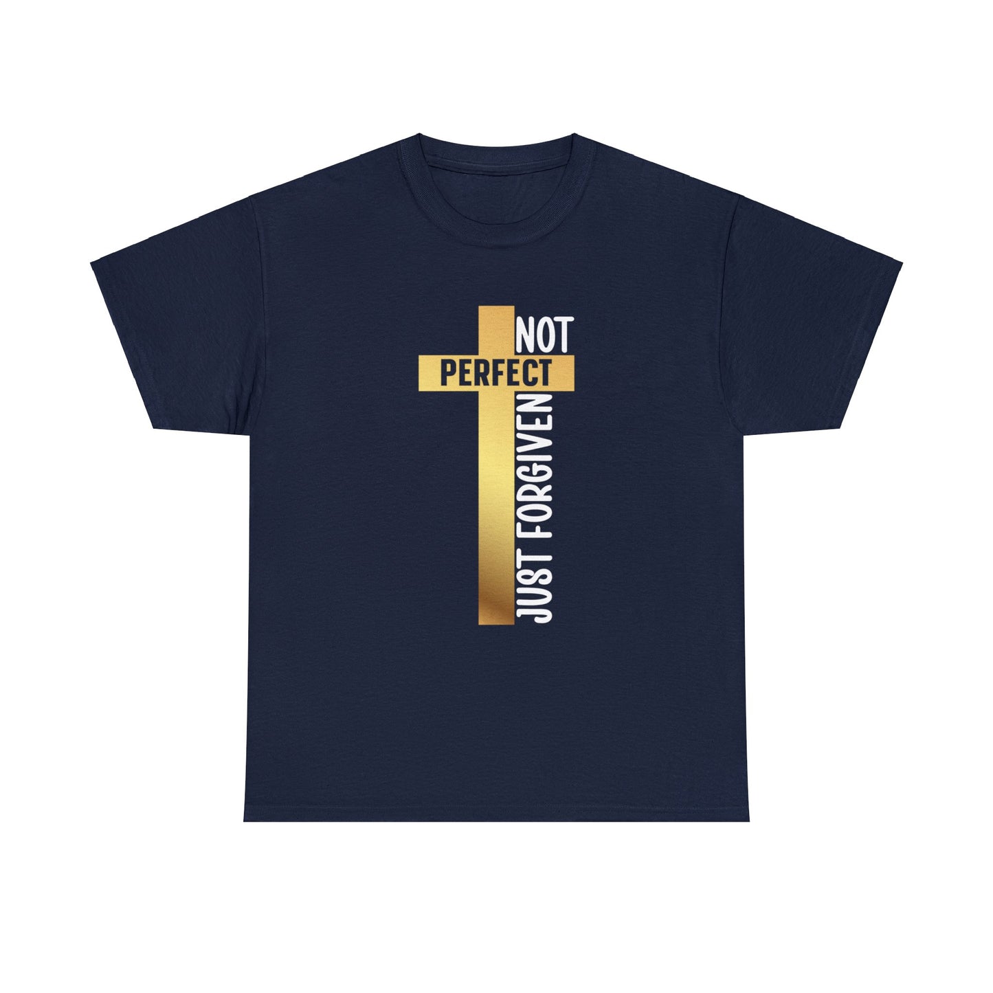 Not Perfect Just Forgiven Shirt, Christian Shirt, Religious Shirt, Faith Tee (Faith-33)