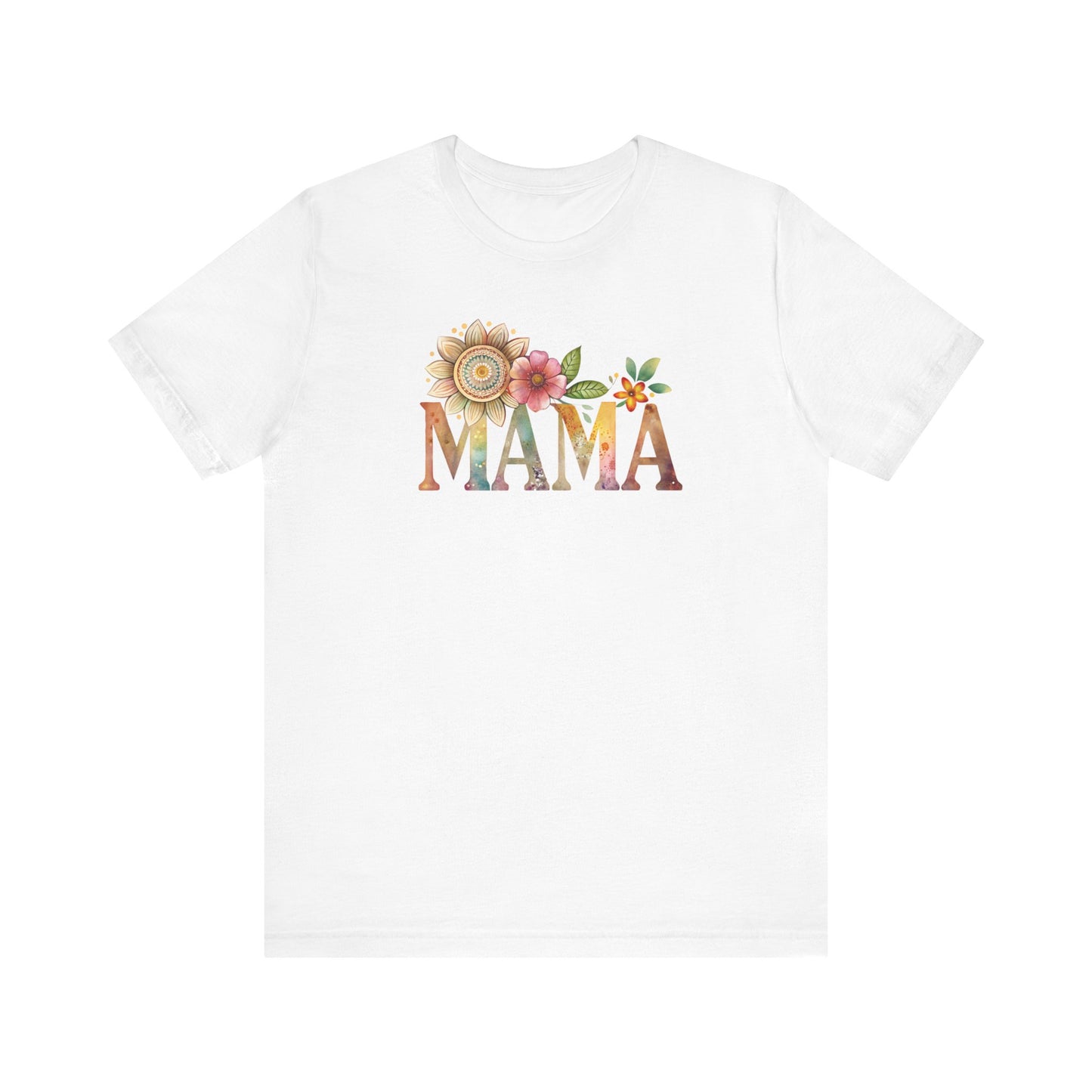 Mama Flowers Shirt, Mother's Day Gift, Mom Tee, Mama Floral Tshirt (Mom-43)
