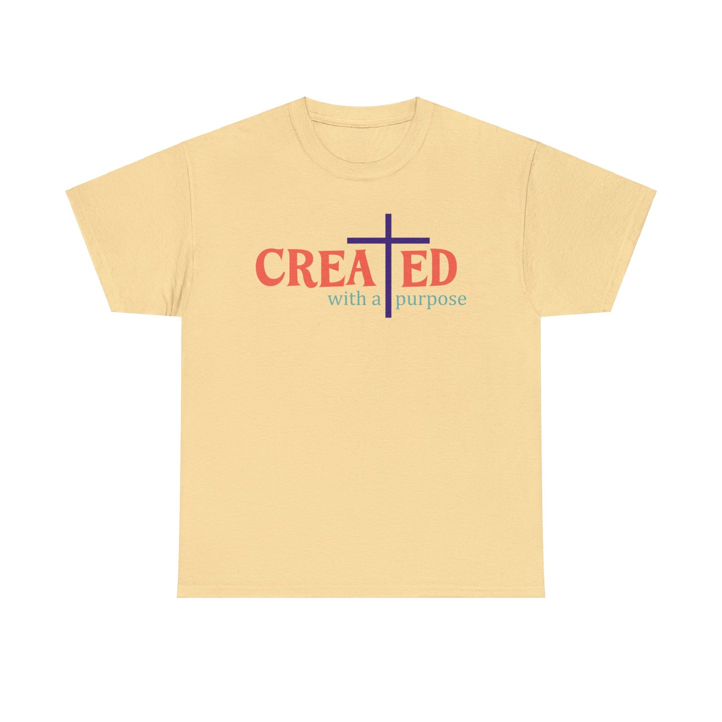 Created With A Purpose Shirt, Christian Shirt, Religious Shirt, Faith Tee (Faith-3)