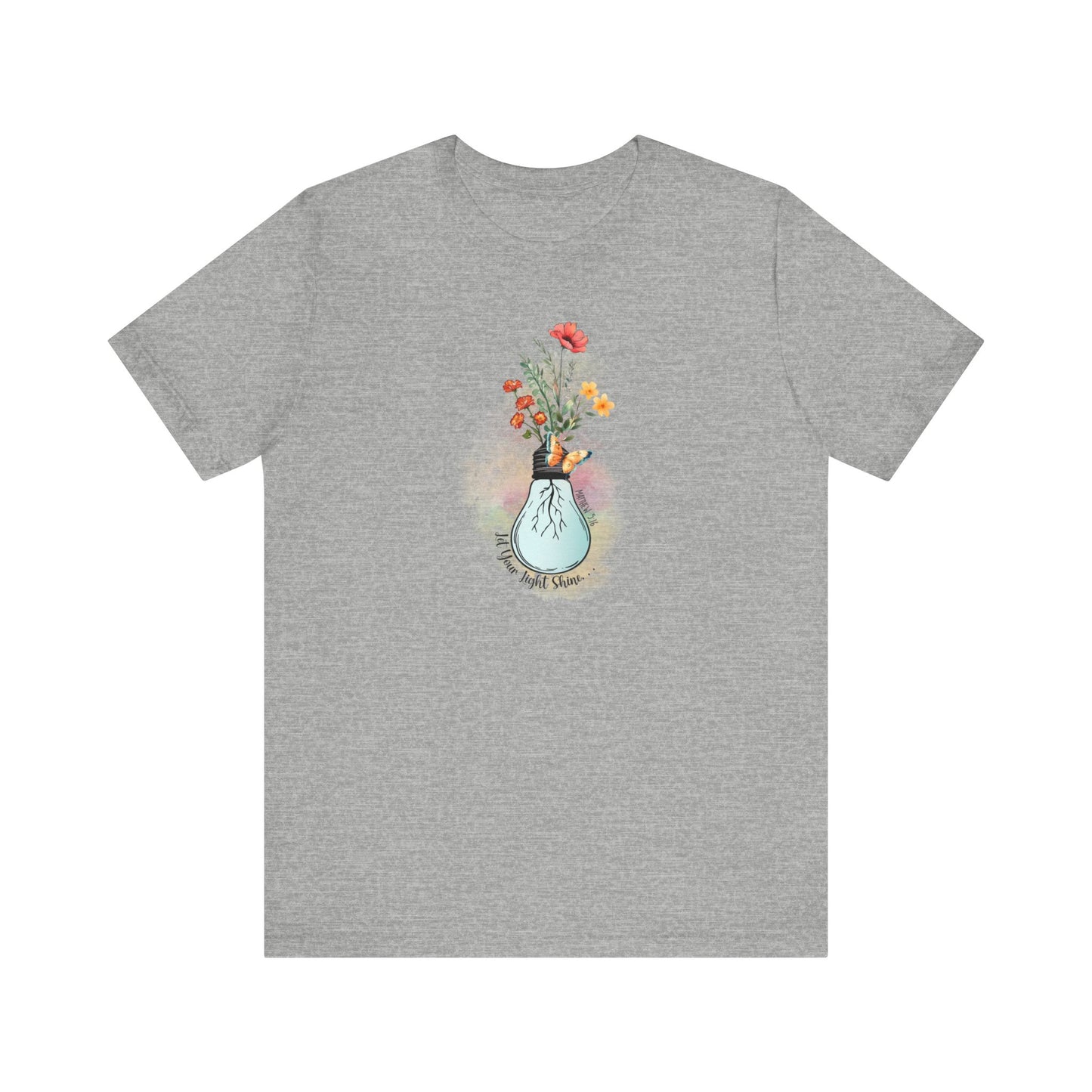 Let Your Light Shine Shirt, Mother's Day Gift, Mom Flower Tee, Mama Tshirt (Mom-25)