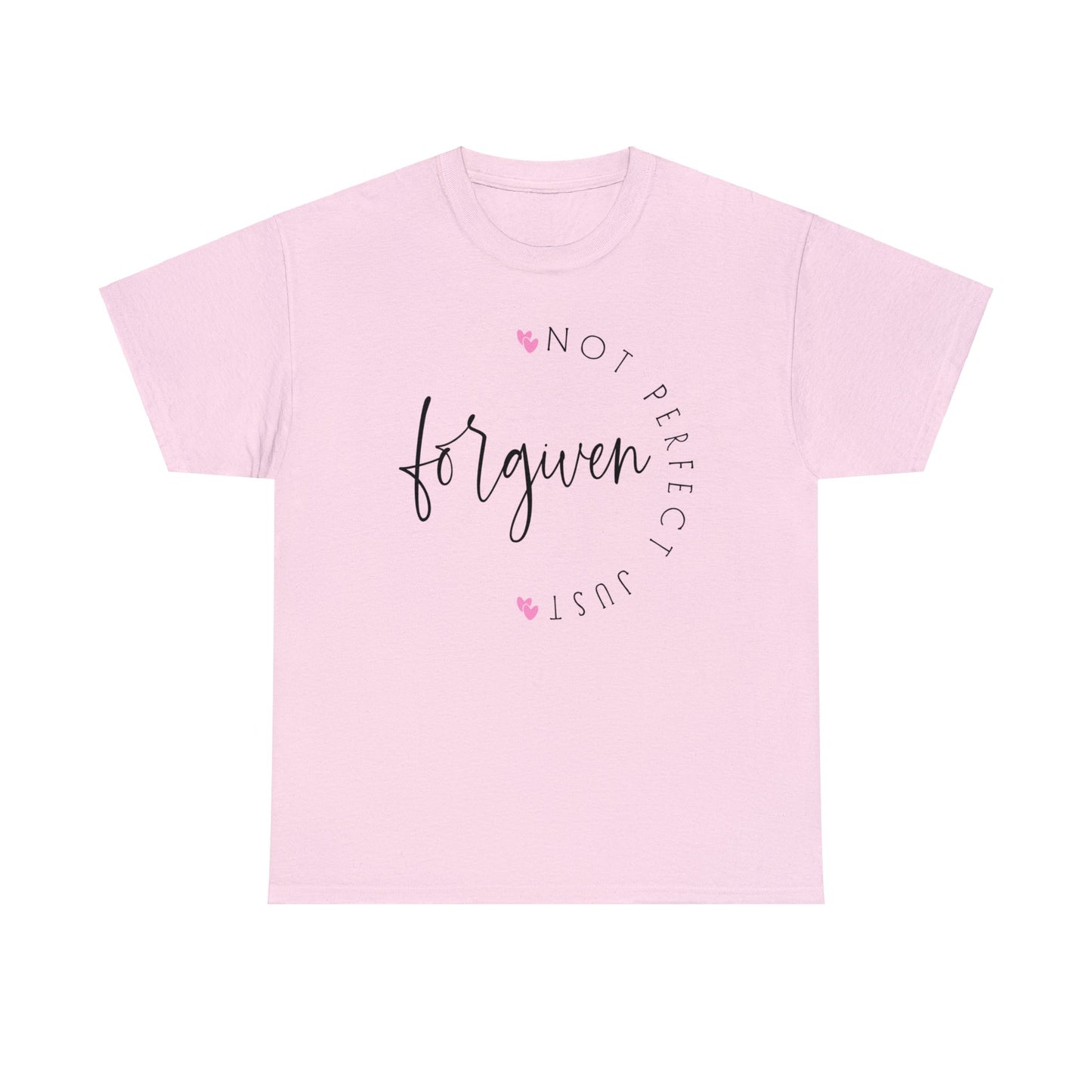 Not Perfect Just Forgiven Shirt, Christian Shirt, Religious Shirt, Faith Tee (Faith-28)