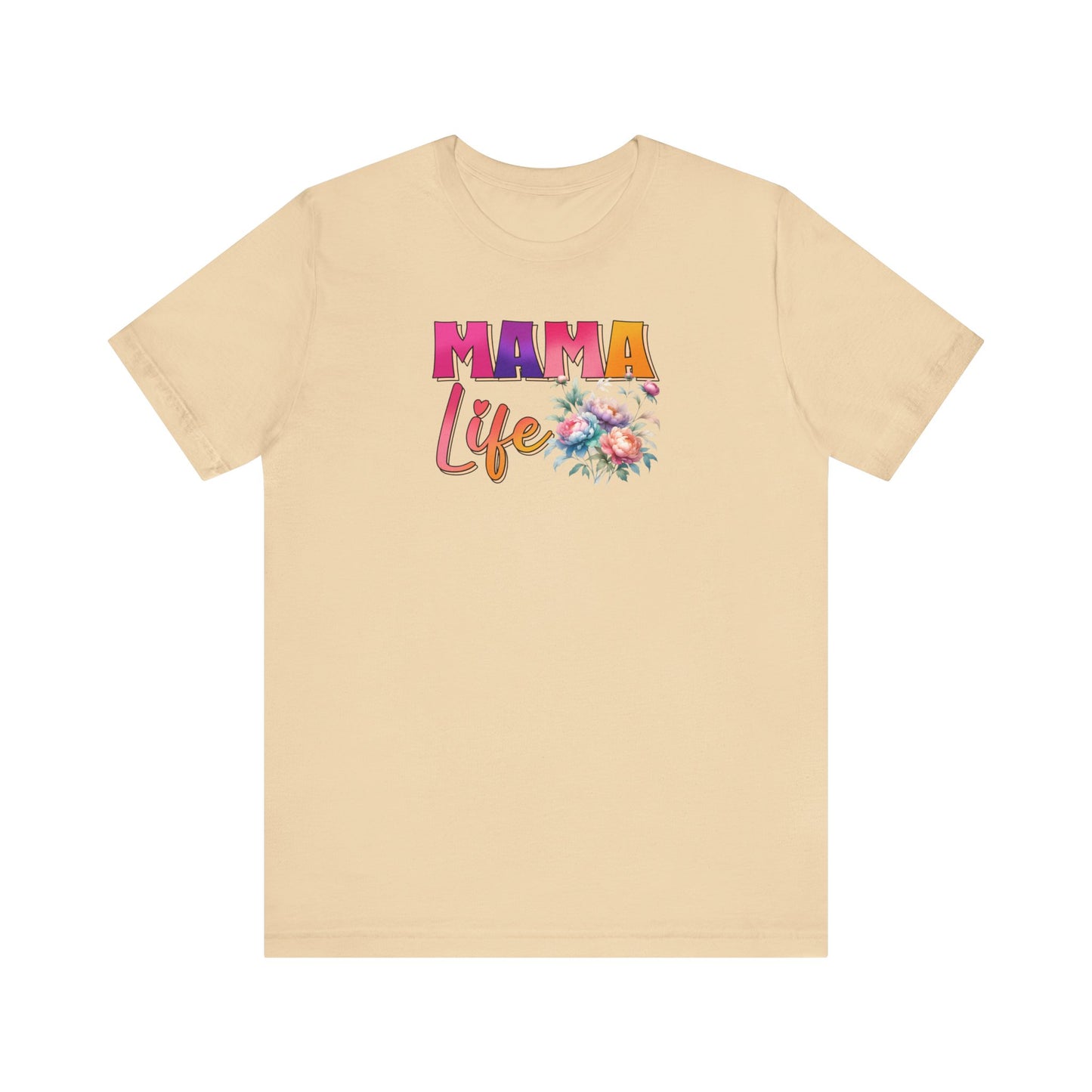 Mama Life Floral Shirt, Mother's Day Gift, Mom Tee, Mama Flower Tshirt (Mom-32)