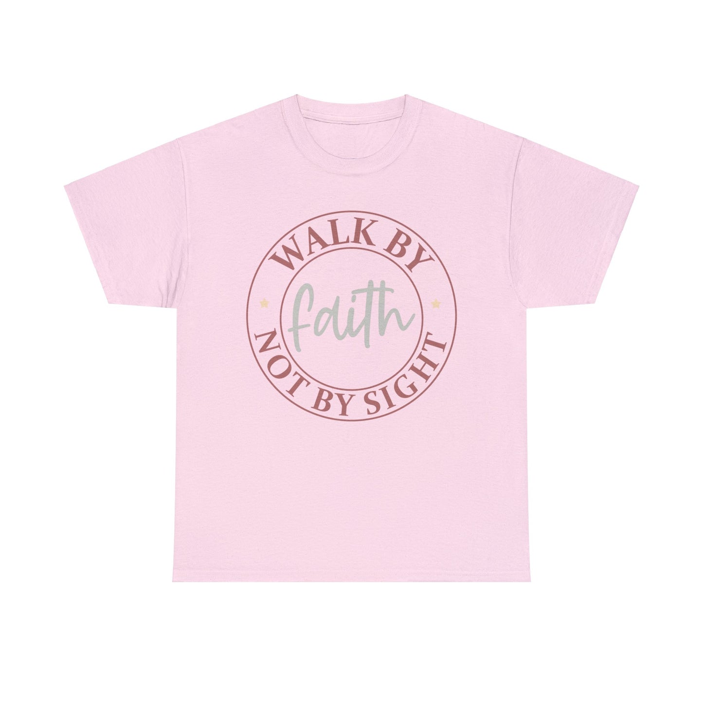 Walk By Faith Not Sight Shirt, Christian Shirt, Religious Shirt, Faith Tee (Faith-9)