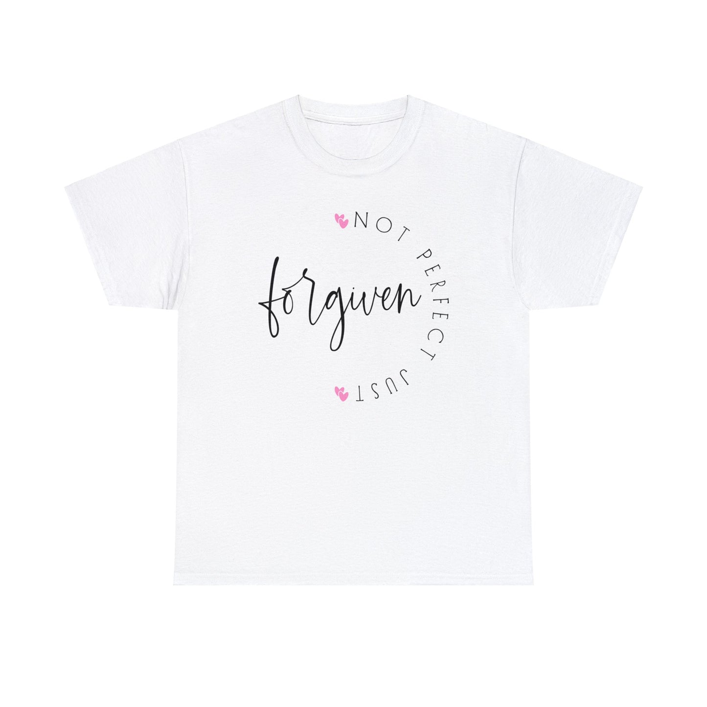 Not Perfect Just Forgiven Shirt, Christian Shirt, Religious Shirt, Faith Tee (Faith-28)